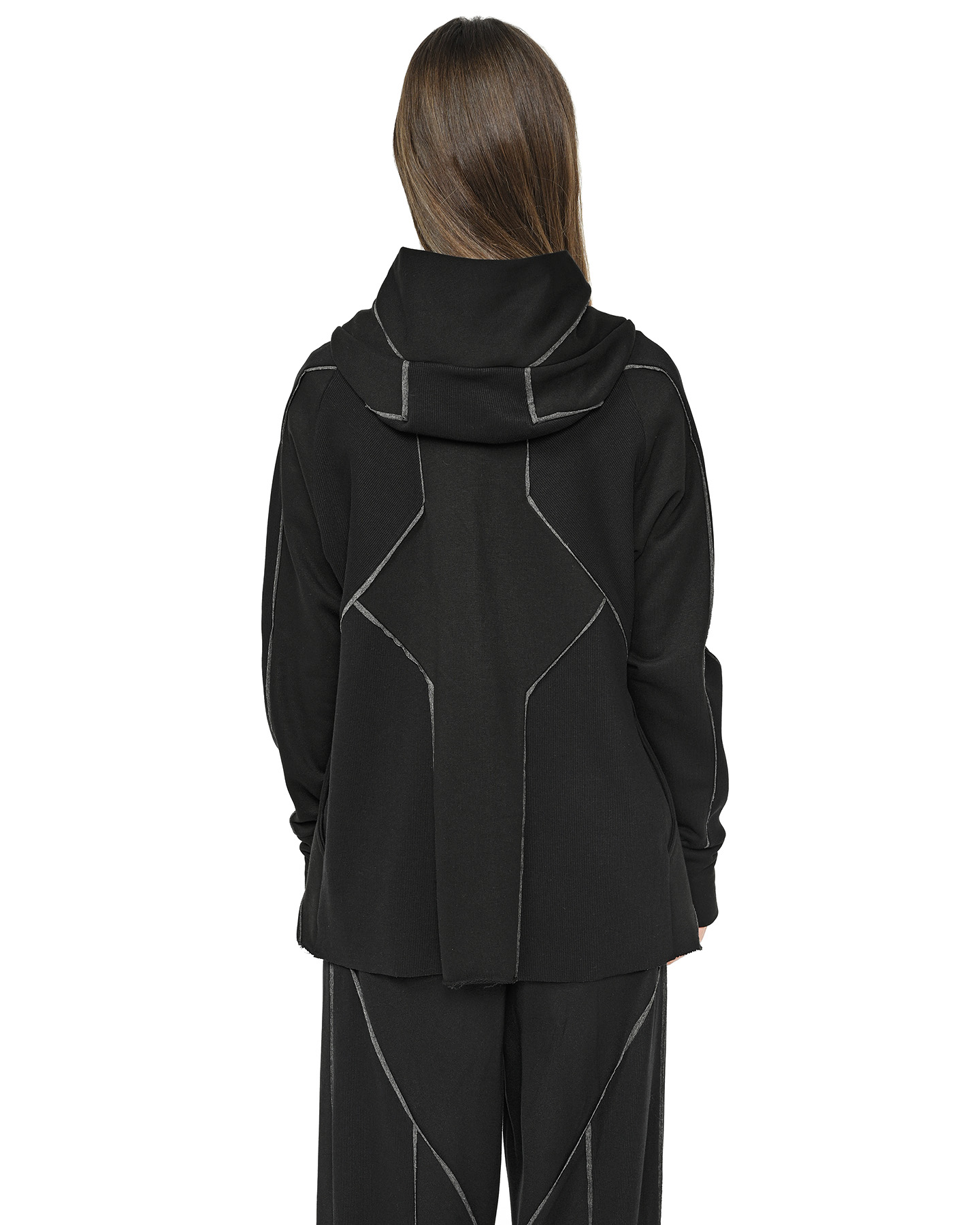 Cluster Hooded Secure Knit Cardigan - Image 5