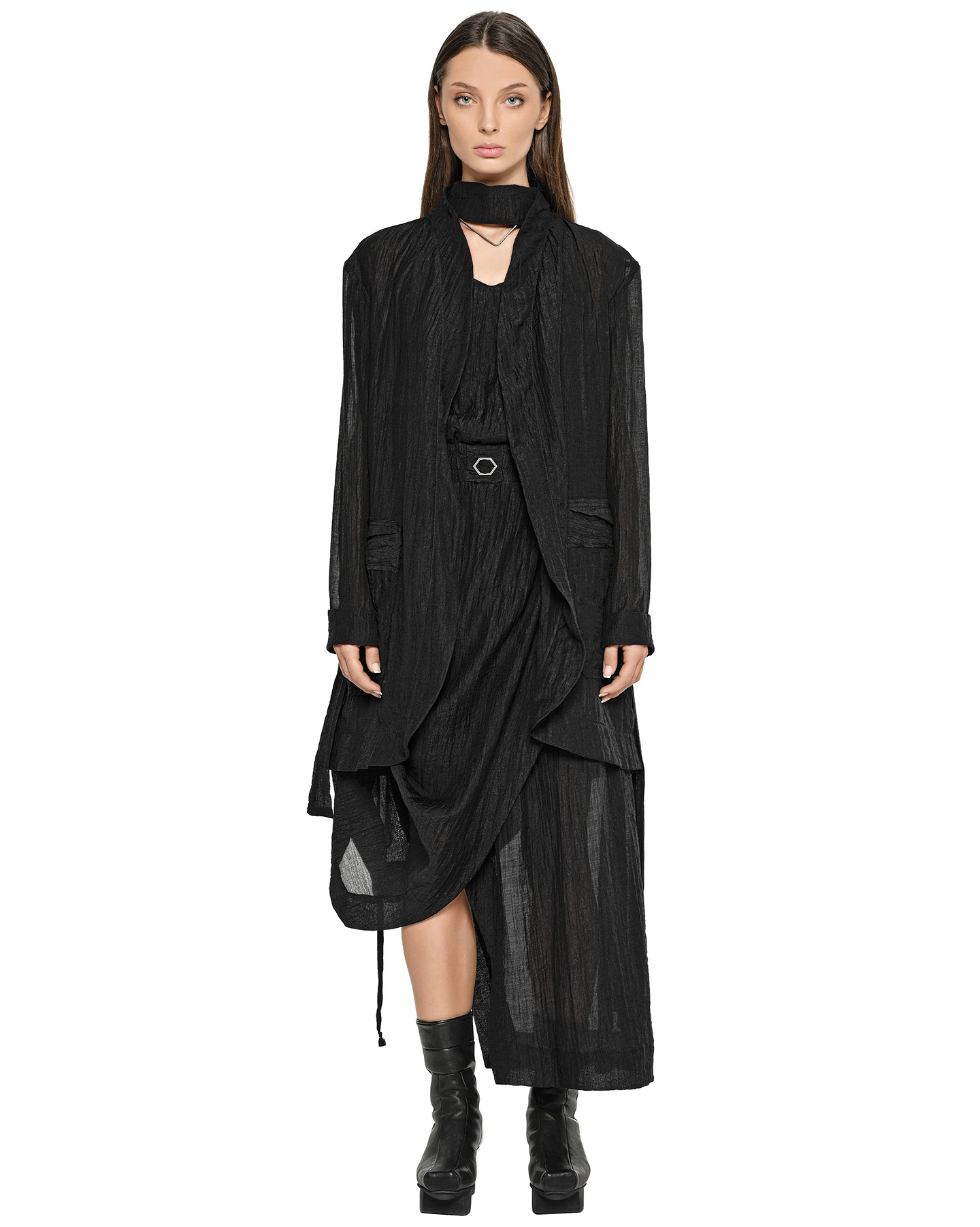 Parallax Layers Collar Dress - Image 10