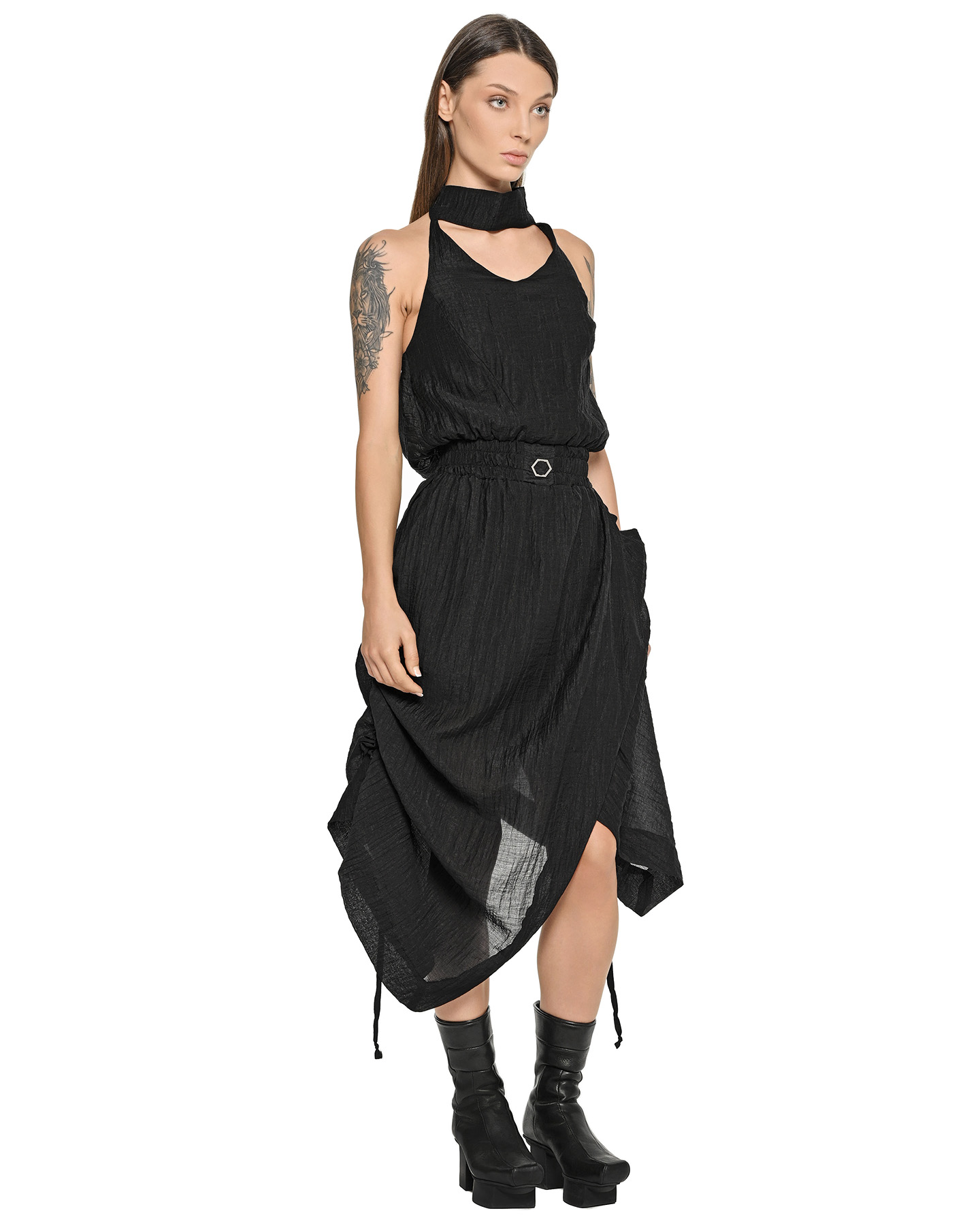Parallax Layers Collar Dress - Image 7