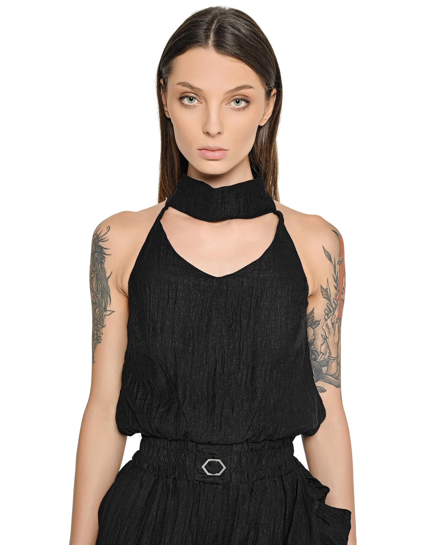 Parallax Layers Collar Dress - Image 9