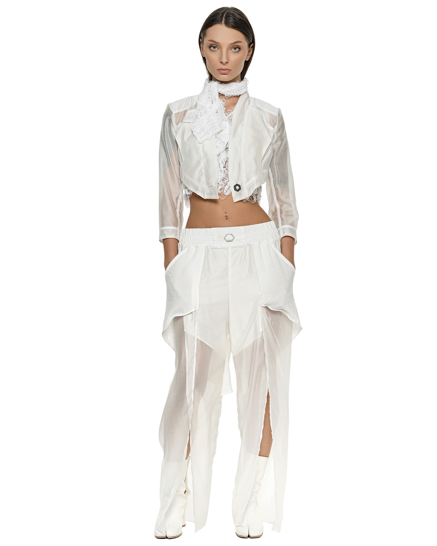 Single Shoulder Filamentous Top - Image 5