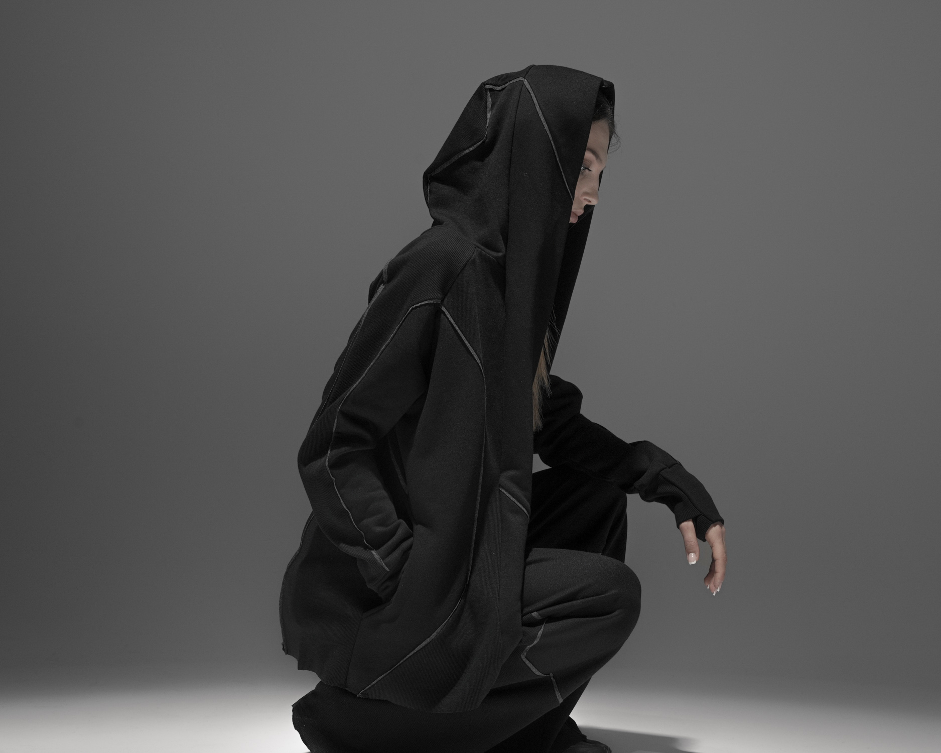 Cluster Hooded Secure Knit Cardigan - Image 7