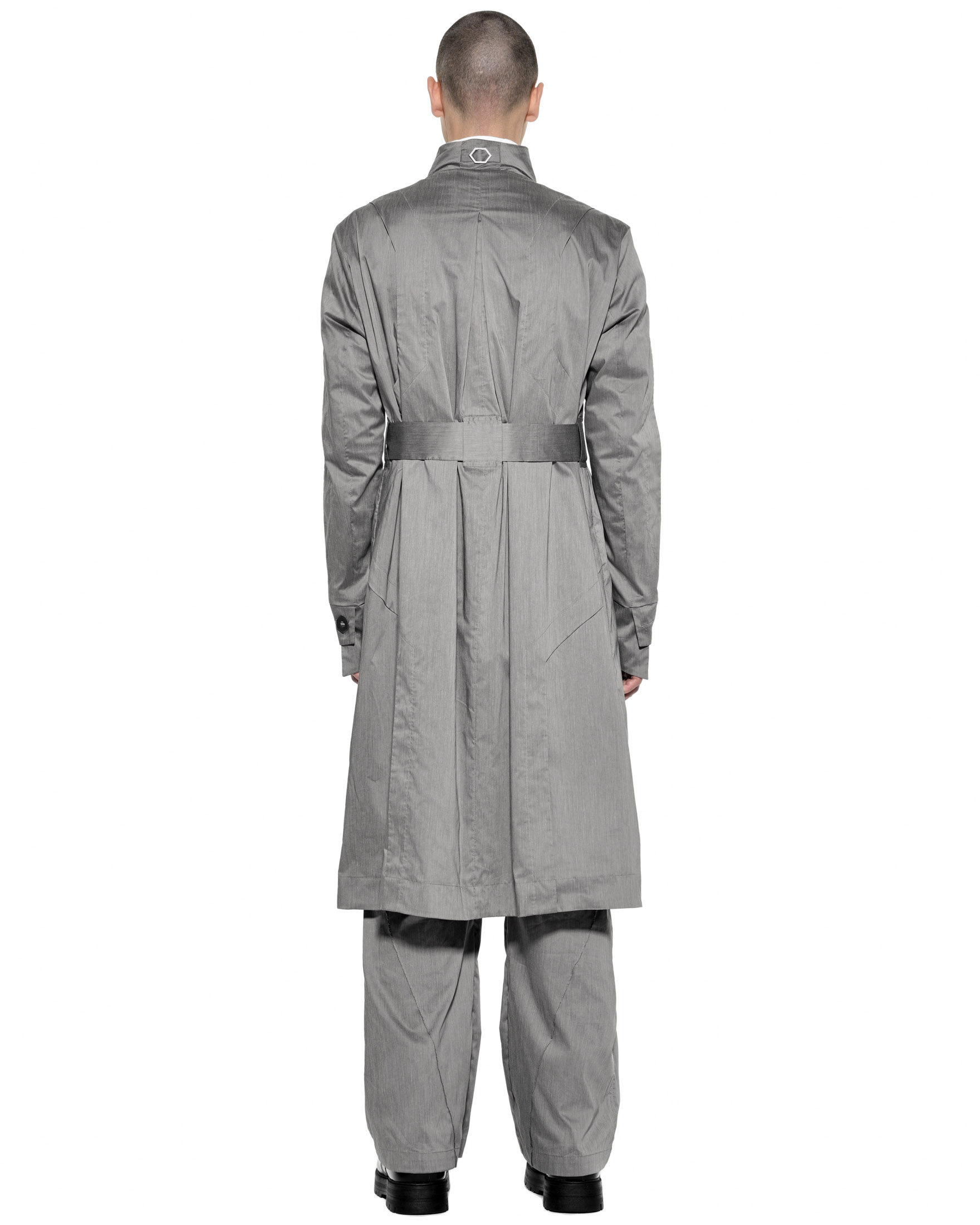 Gravity Grey Deconstruct Trench Coat - Image 5