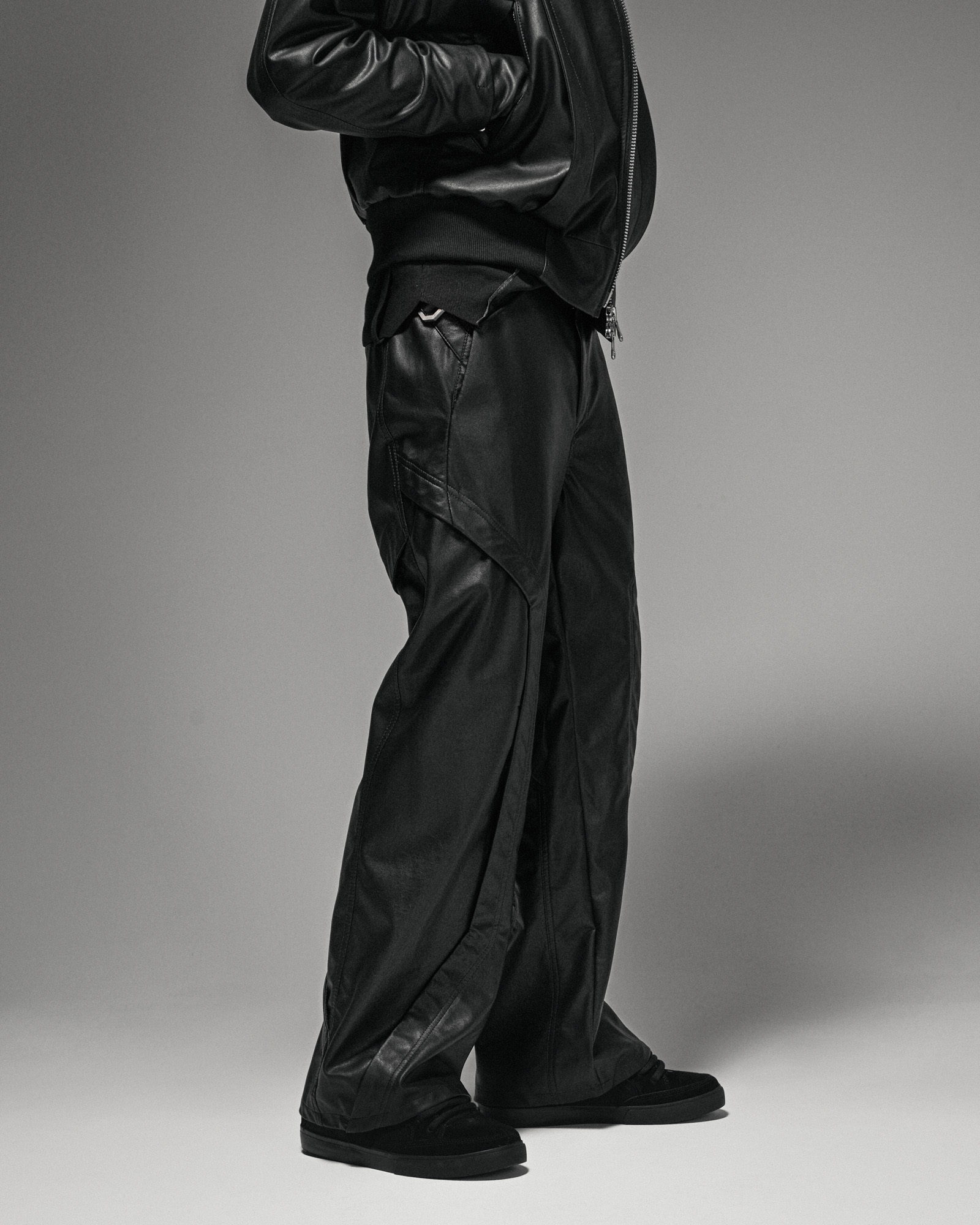 Apex Leather Segment Trousers - Image 8