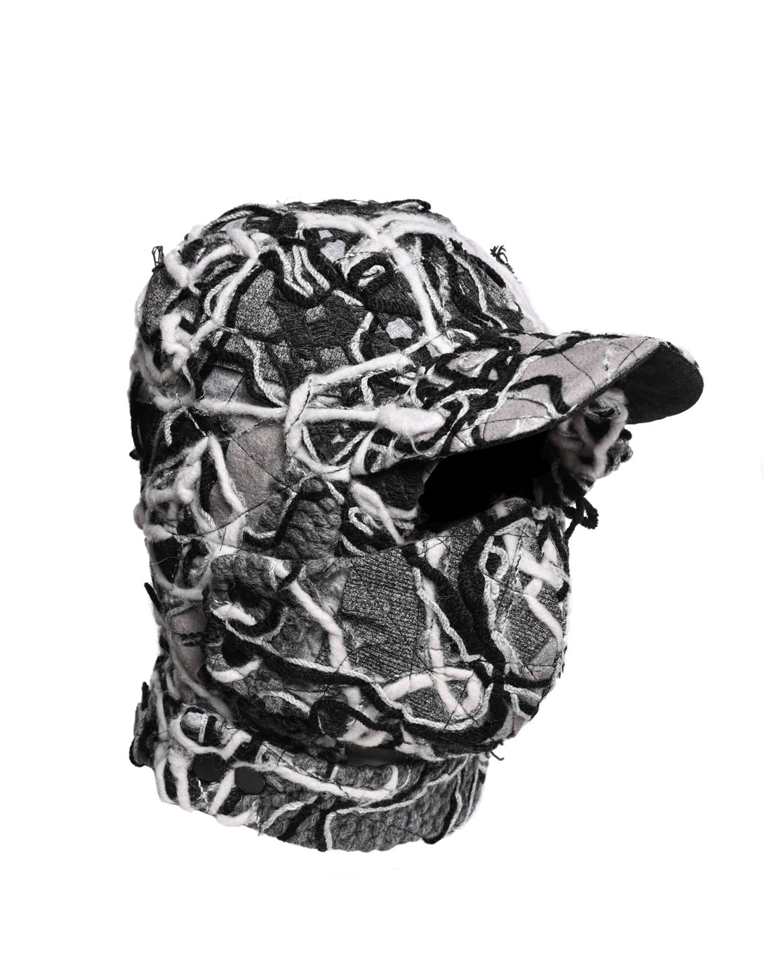 Aspect Fiber Patchwork Visor Head Mask