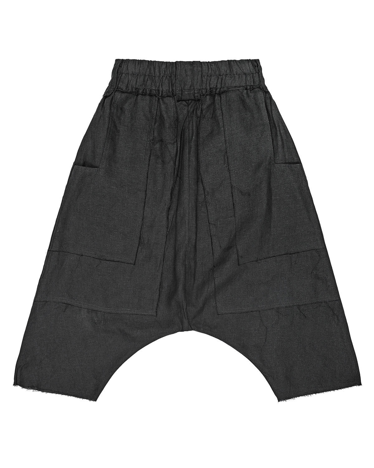 Cargo Volume Linen Shorts