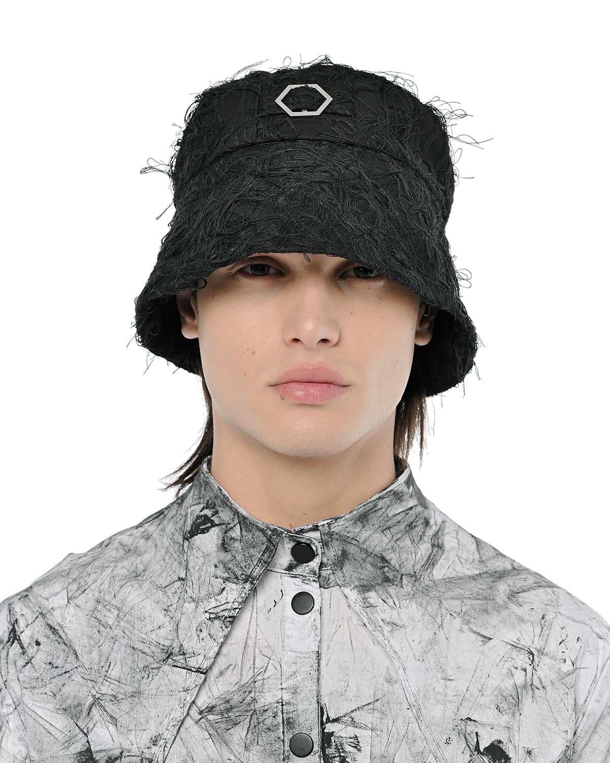Fiber Bond Hexagon Bucket Hat