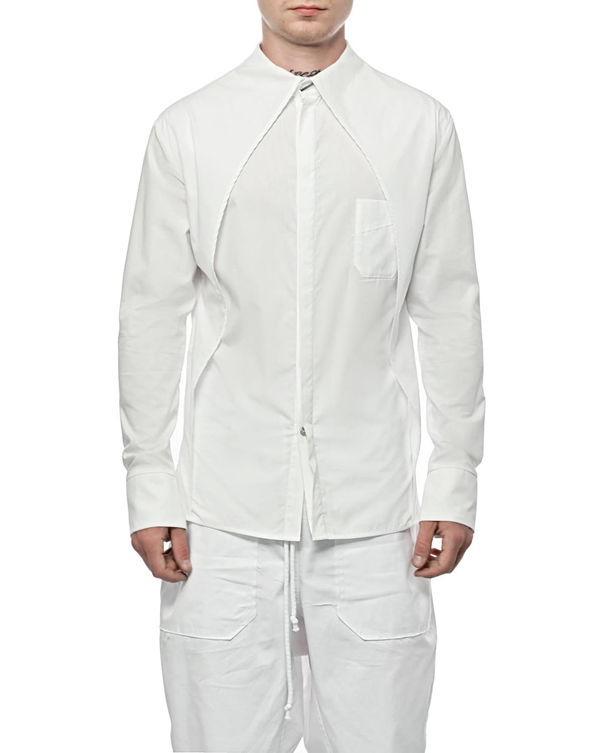 Trigon Layered White Shirt