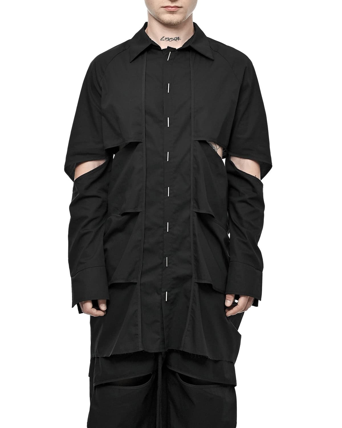 Division Cut Linear Collar Shirt