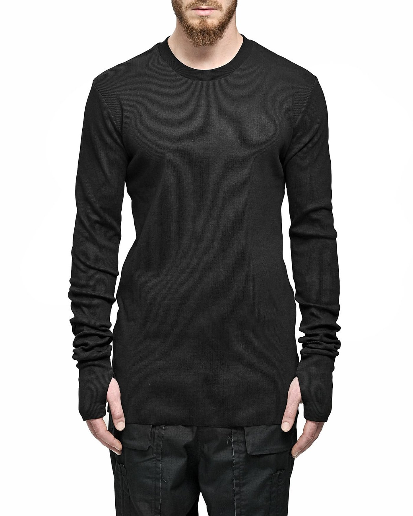 LAYERED RIB LONG SLEEVE T-SHIRT