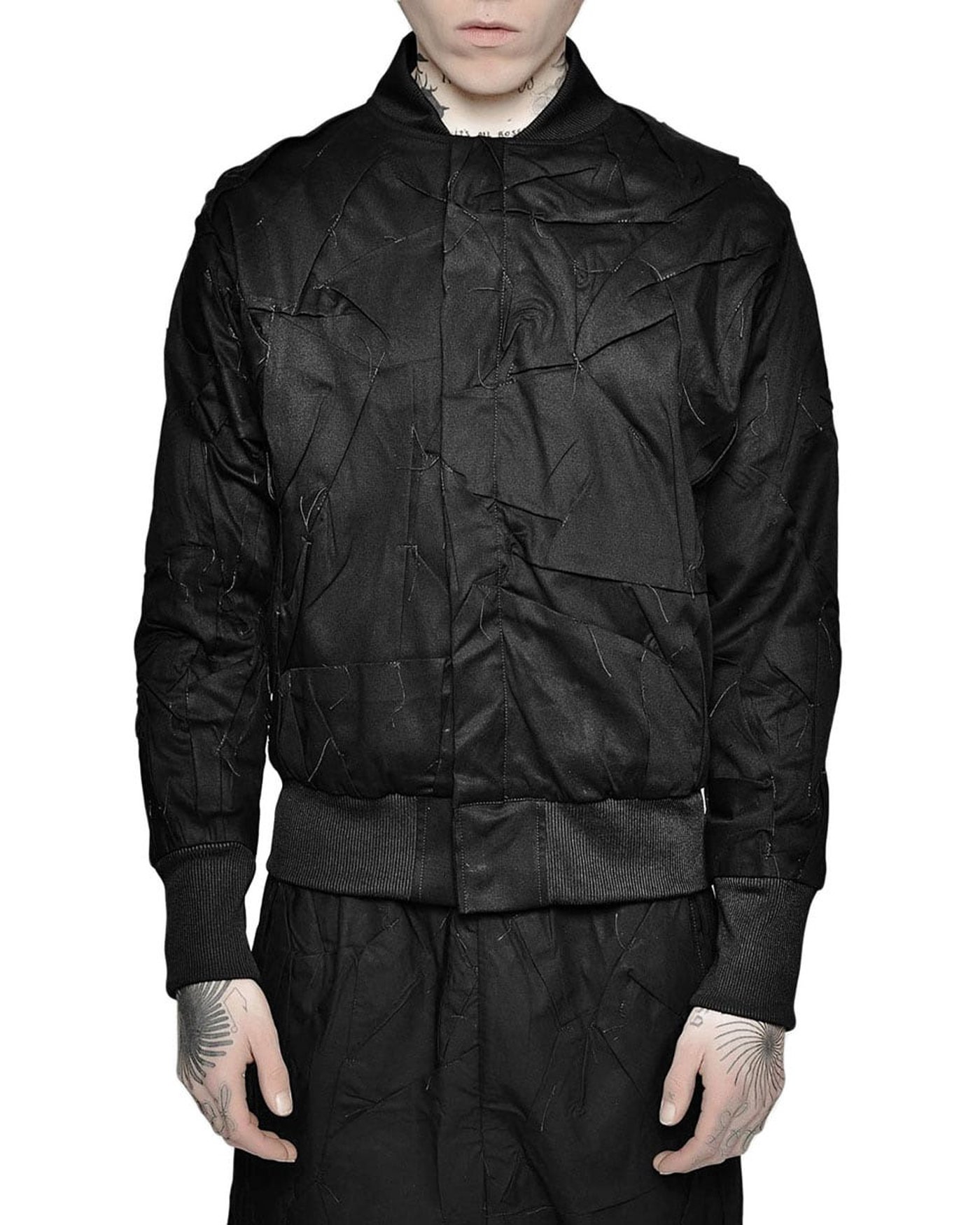 Crushed Tech Bomber Jacket