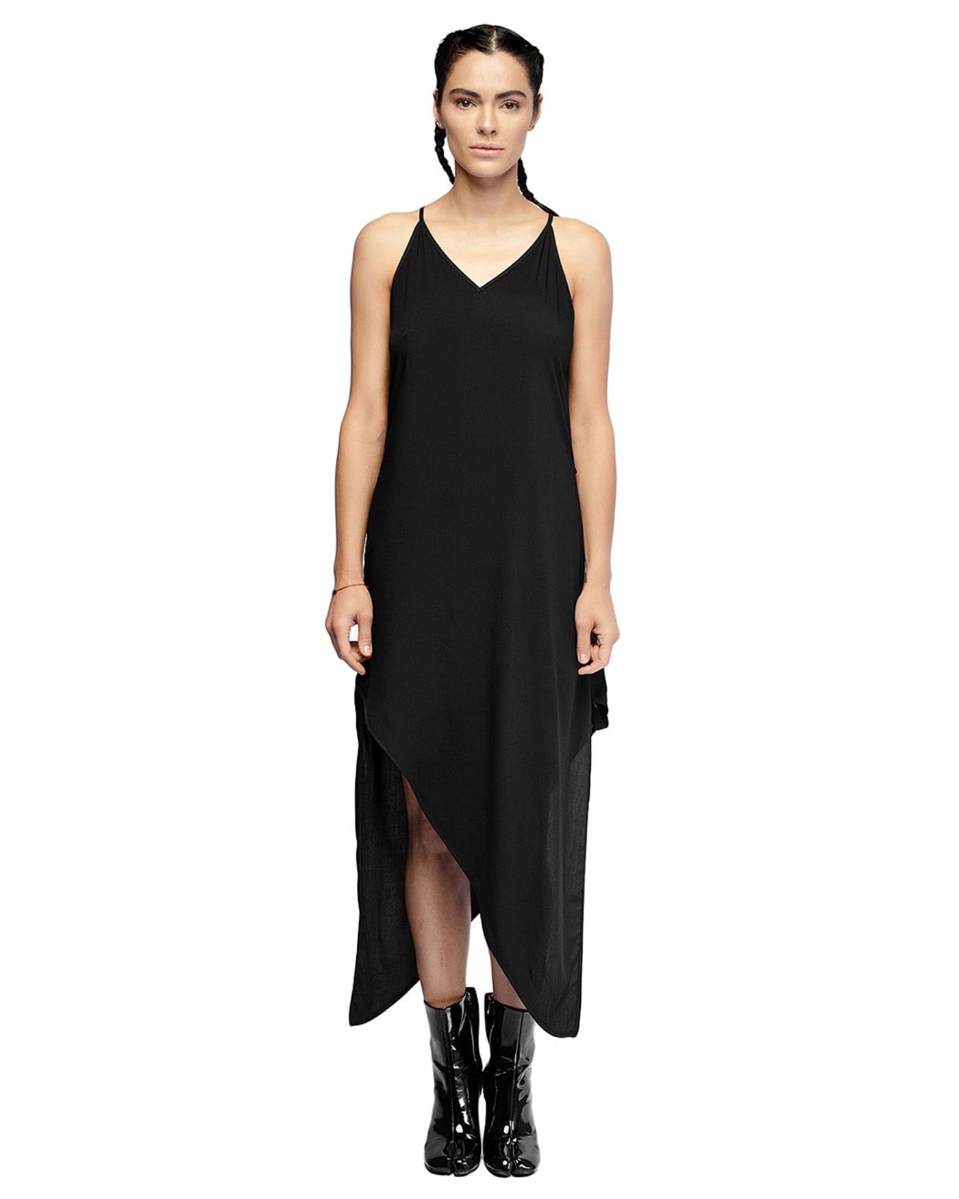 Duality Soft Asymmetric Two-Way Dress
