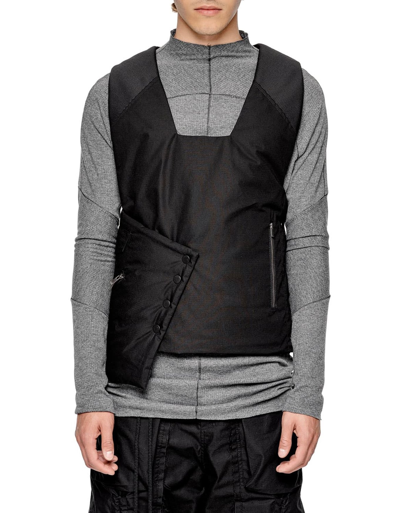 Asymmetric Ripstop Construct Vest