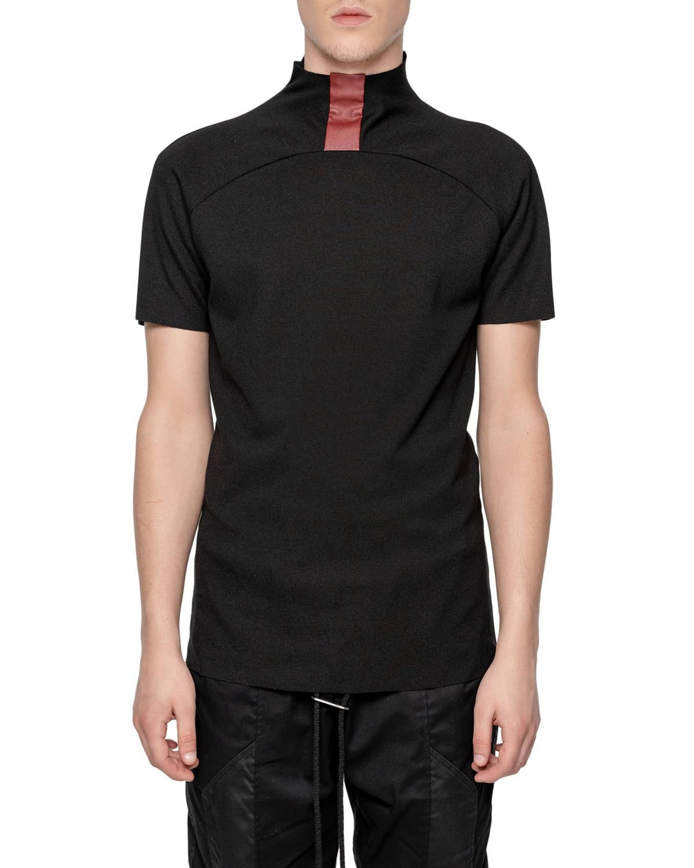 Red Charge Collar Construct T-Shirt