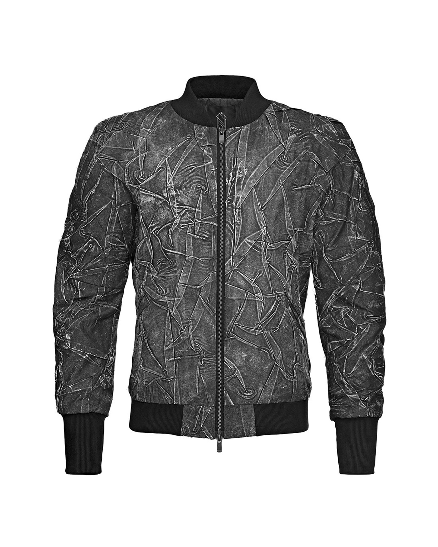 Object Coated Crushed Bomber Jacket