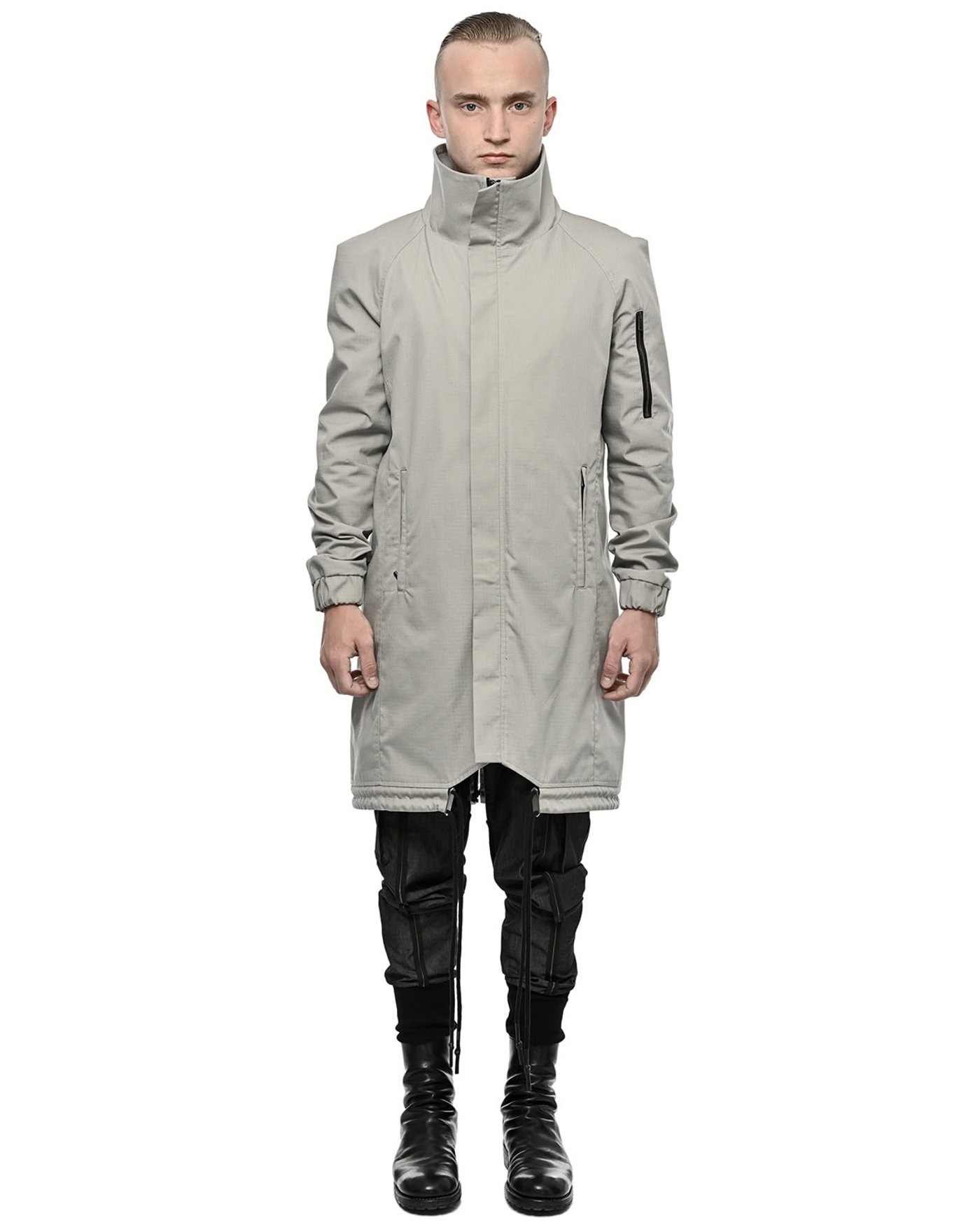 Ripstop High Collar Hexagon Parka