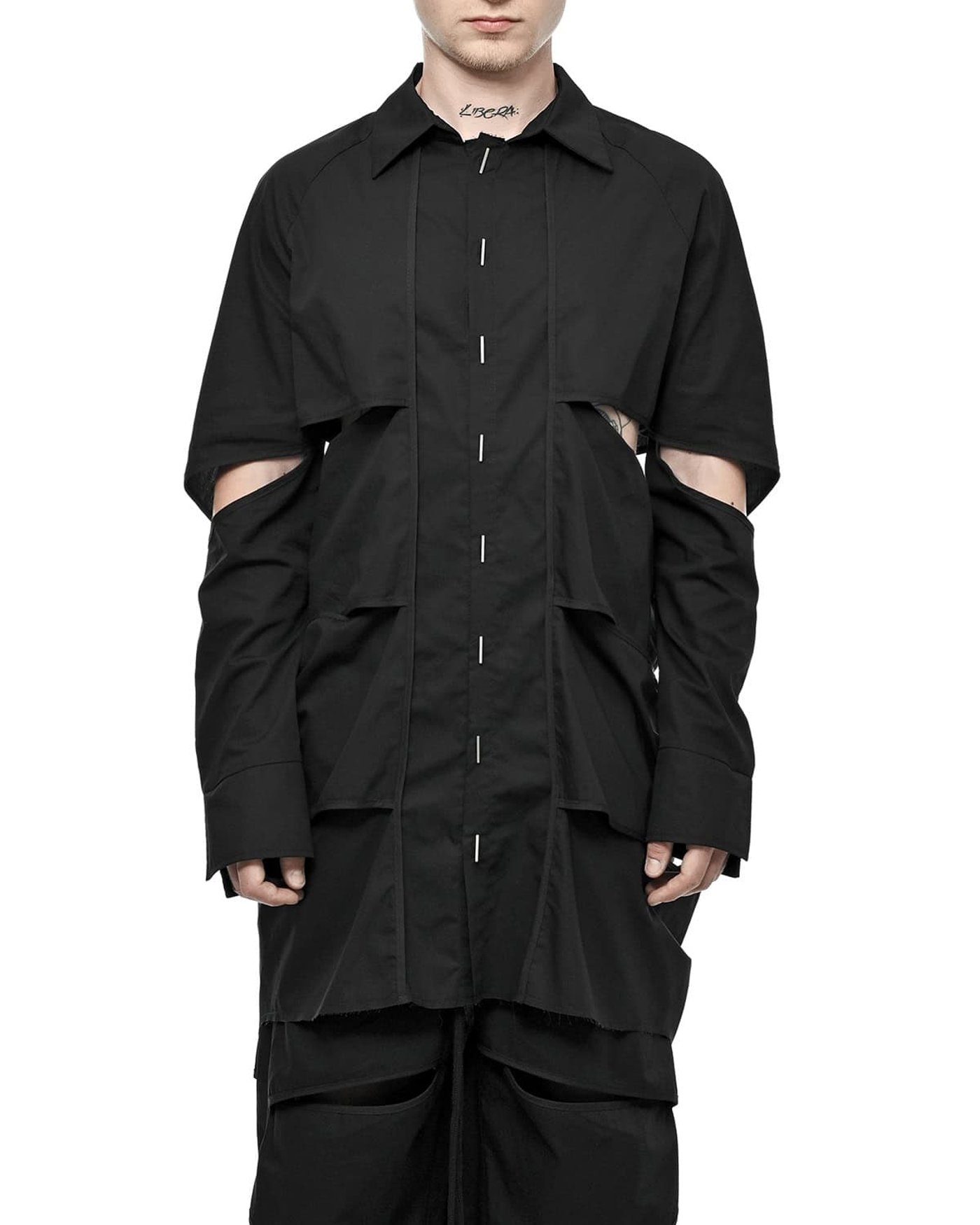 Division Cut Linear Collar Shirt