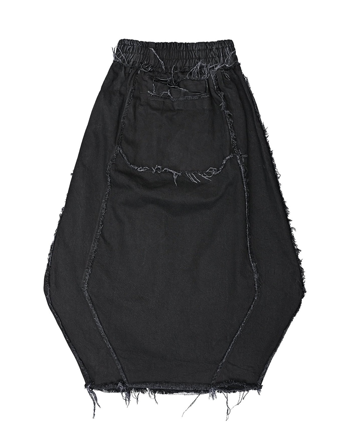 Hexa Denim Wash Volume Skirt
