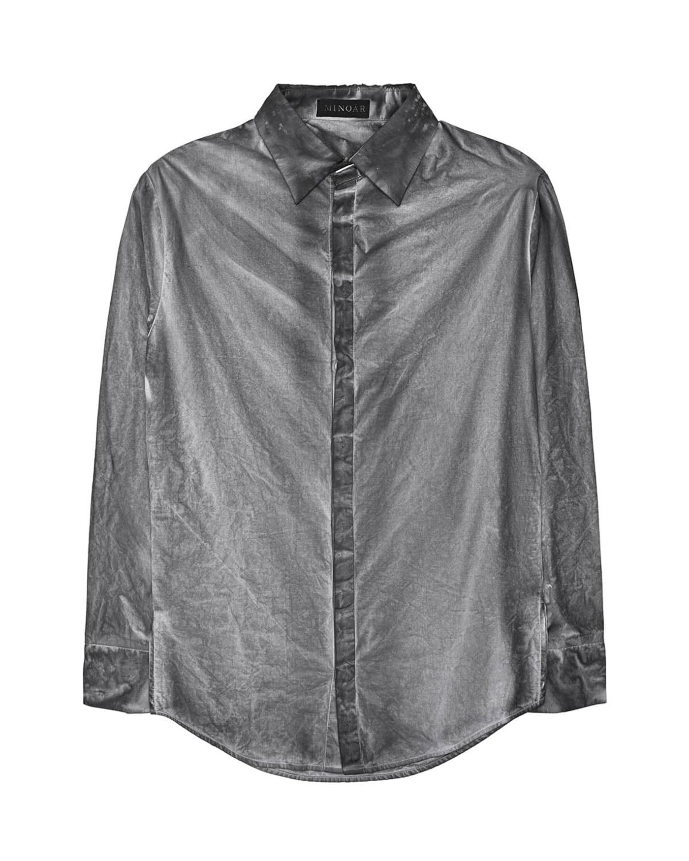Granite Grey Dyed Collar Shirt