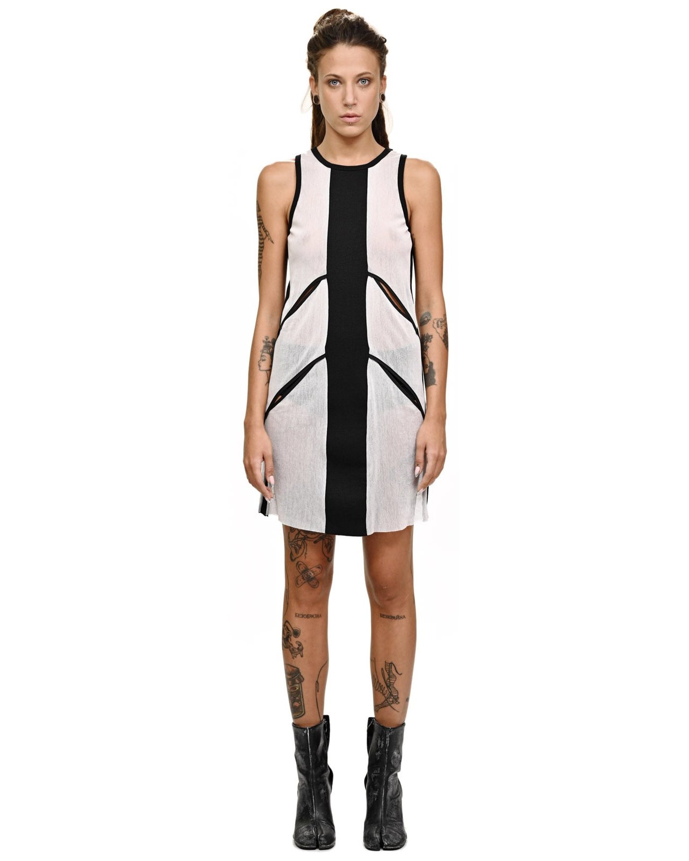 Division Contrast Sheer Top