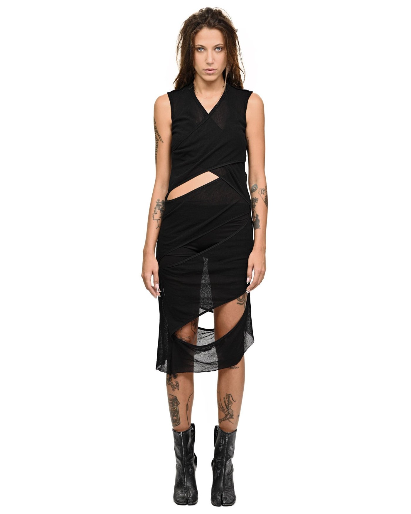 Division Layers Cut Dress