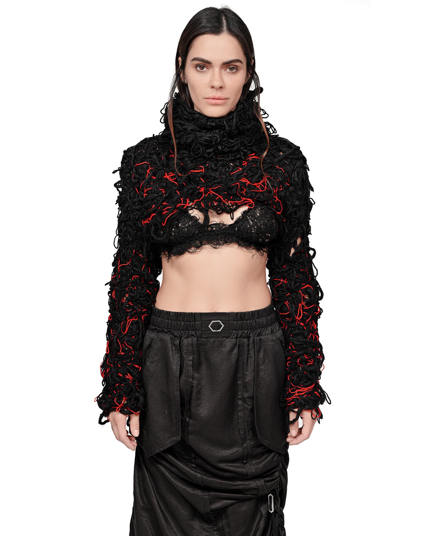 Fiber Bond Pyro High Collar Sweater