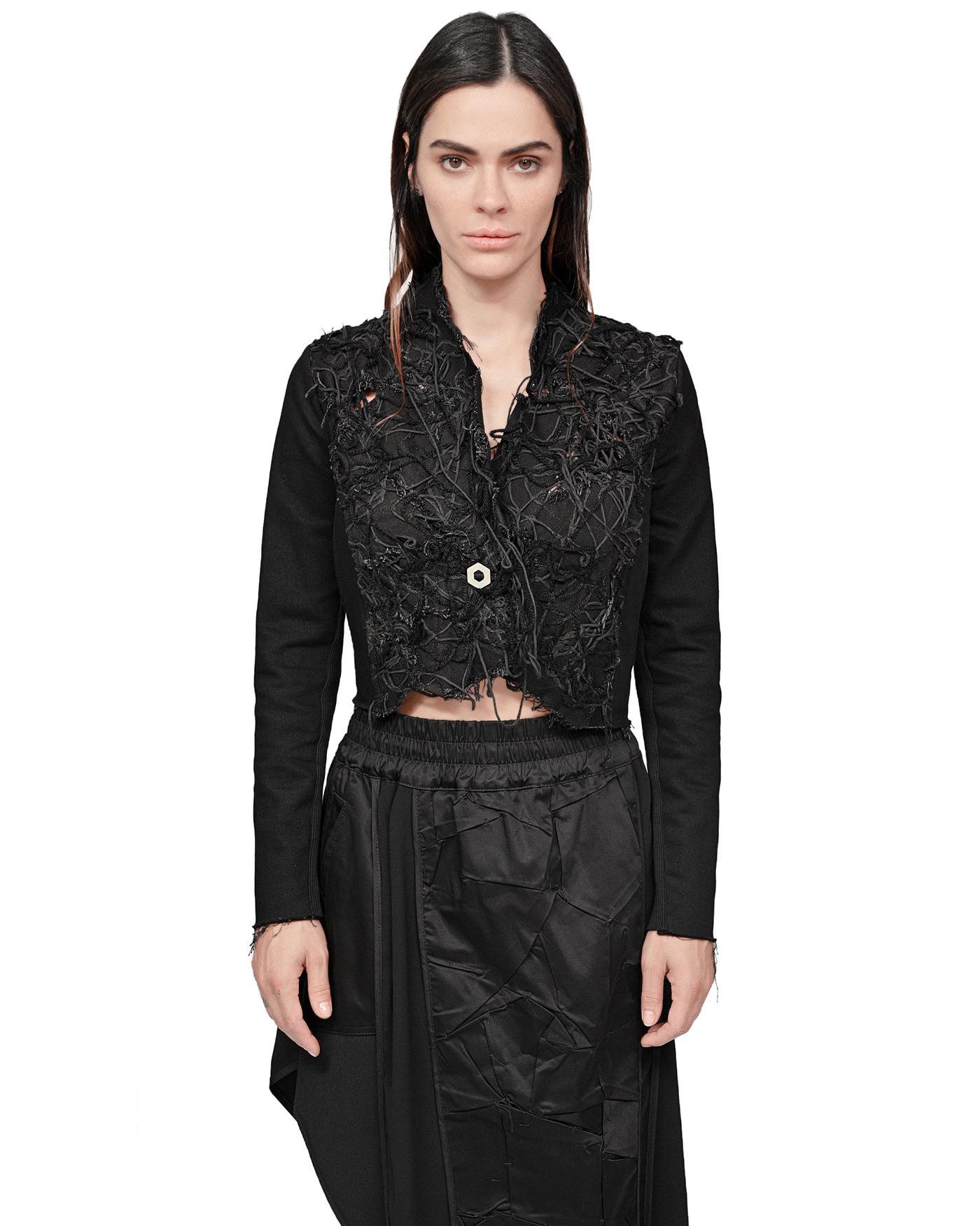 Grand Fiber Patch Denim Blazer