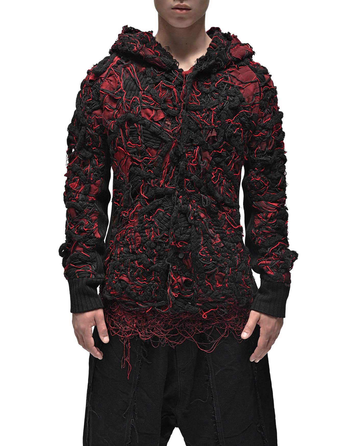 Fiber Bond Volcano Hooded Cardigan