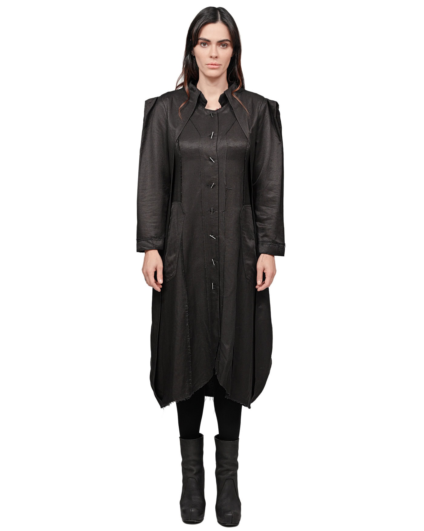 Hexa Silk Shantung Dress Shirt