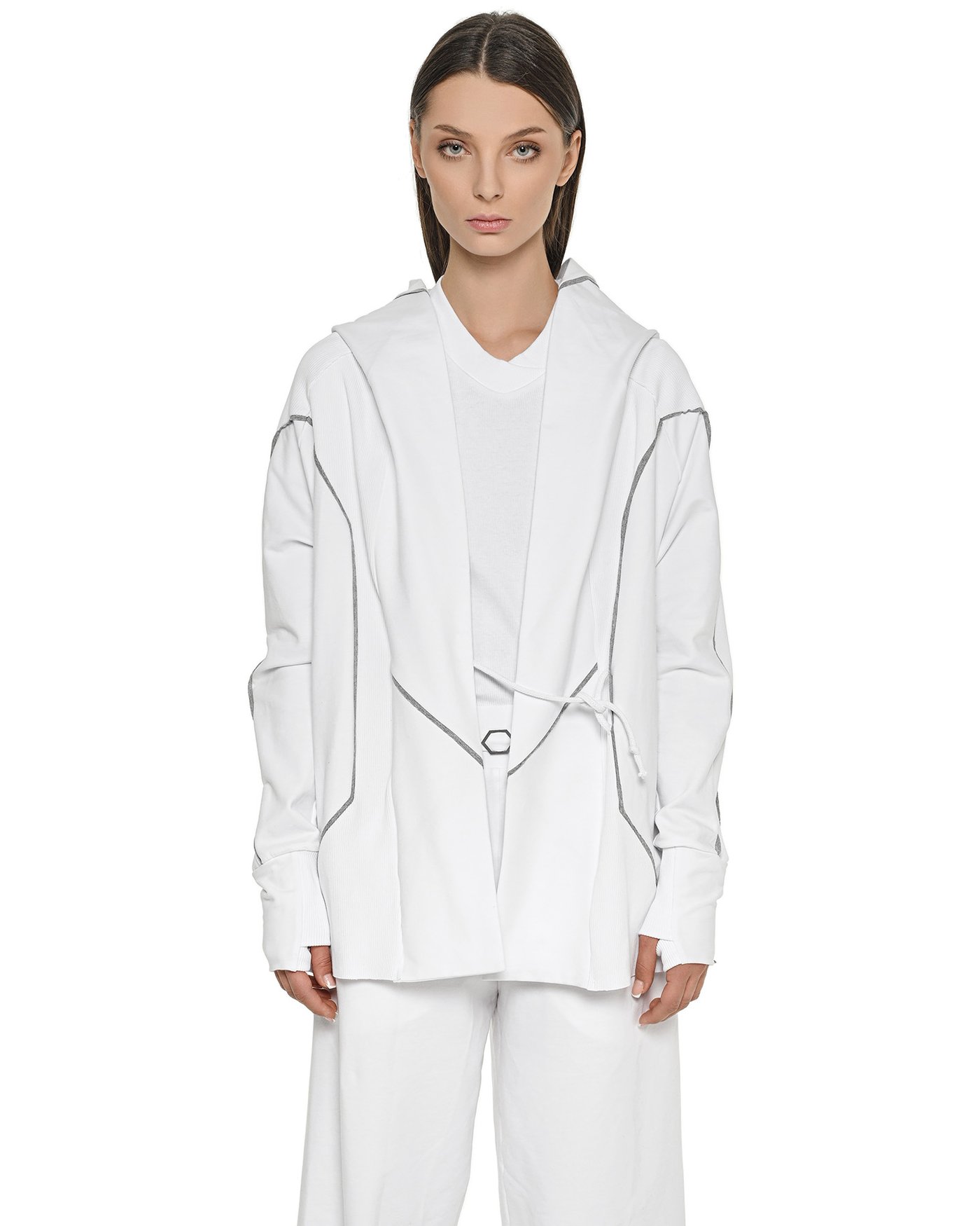 Cluster Hooded Secure Knit Cardigan