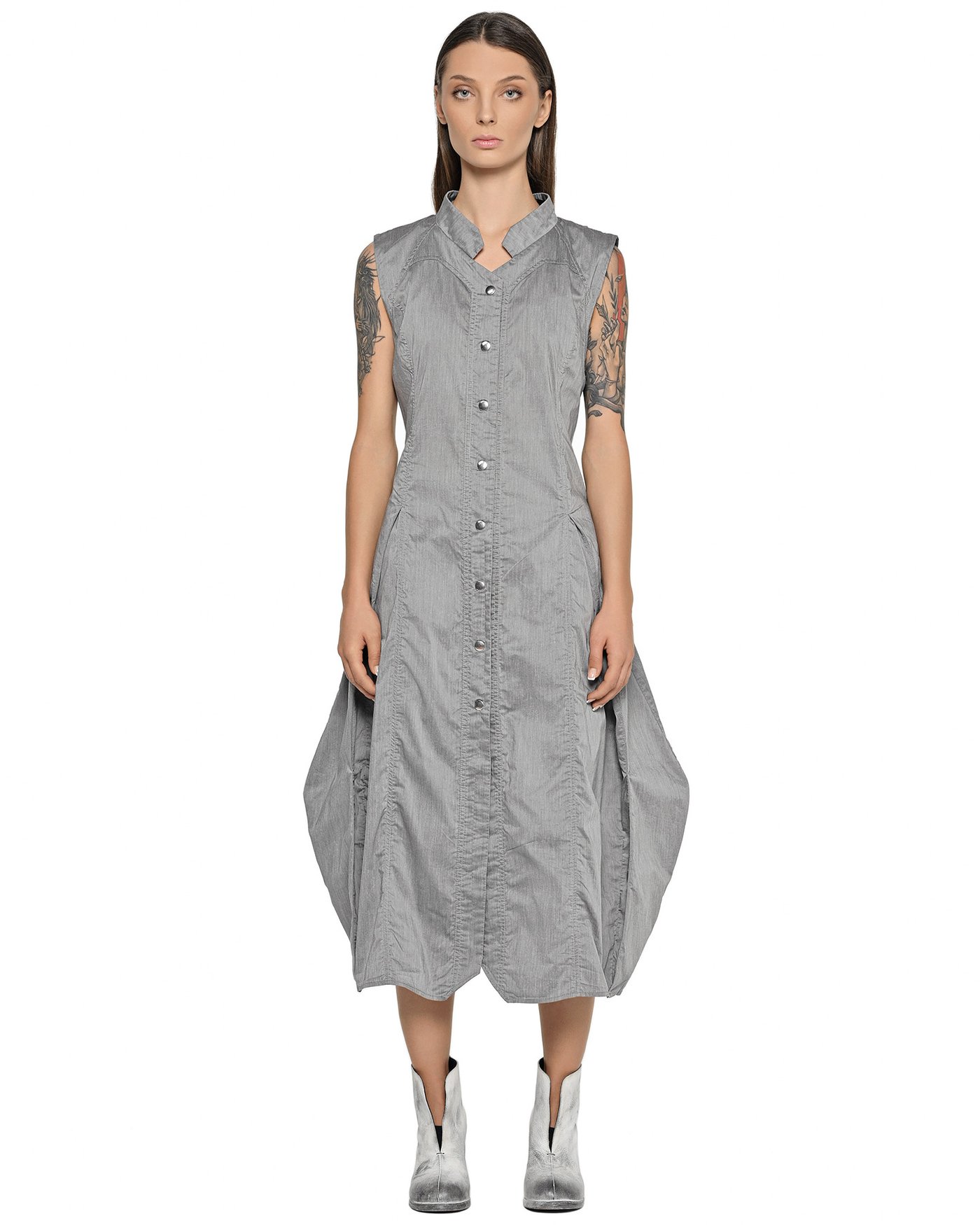 Gravity Inox Sleeveless Shirt Dress