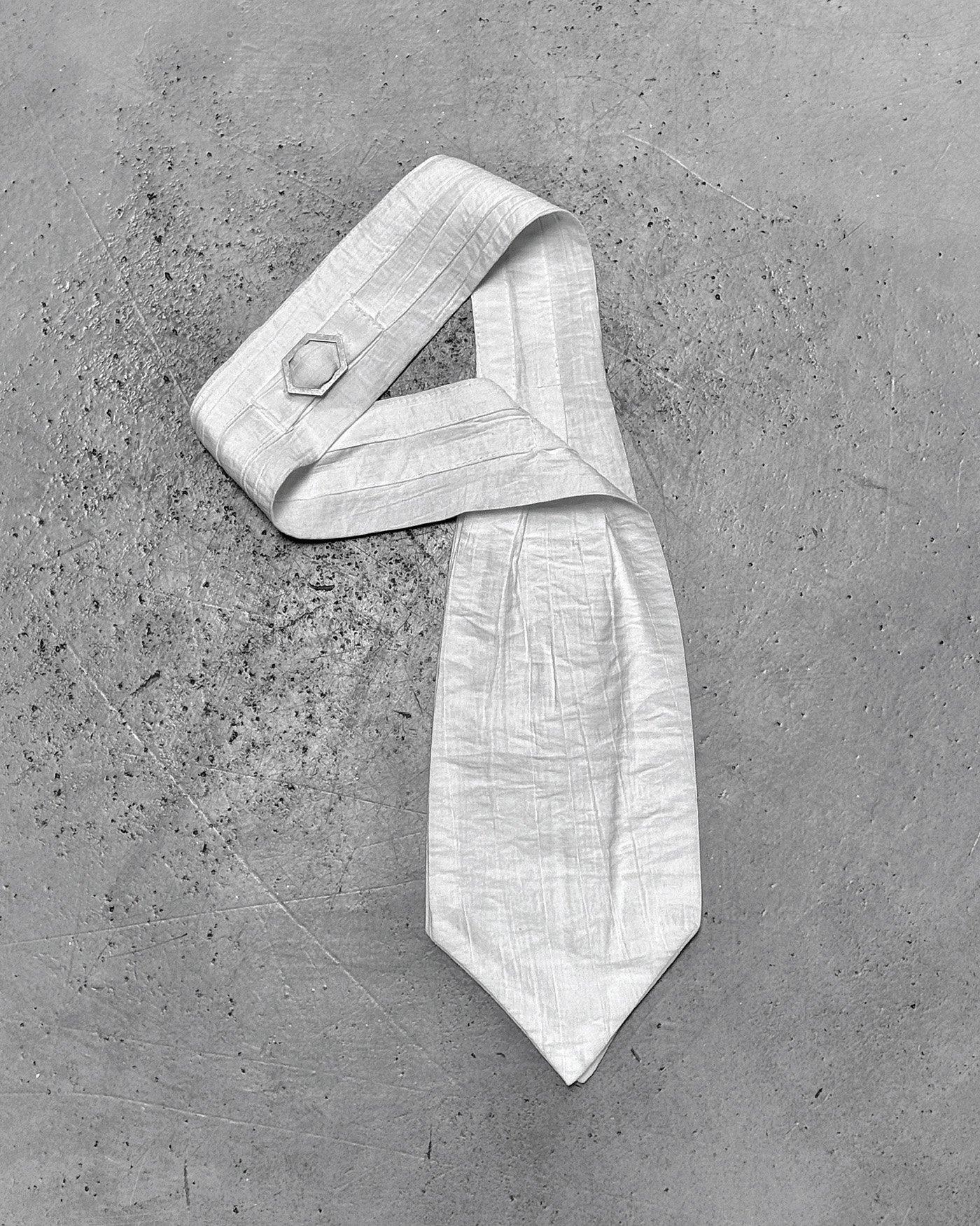 Array Bone Ascot Tie