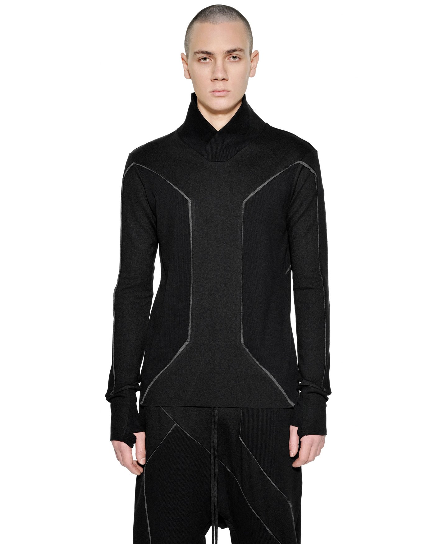 Cluster External Seam Collar Sweater