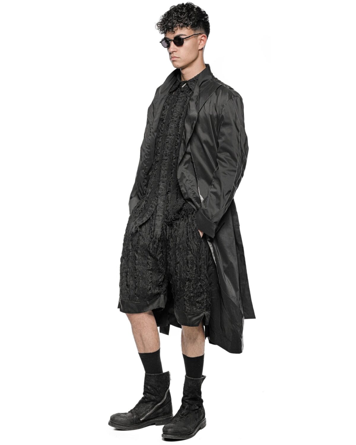 MINOAR - Filamentous Sleeveless Collar Shirt - 7