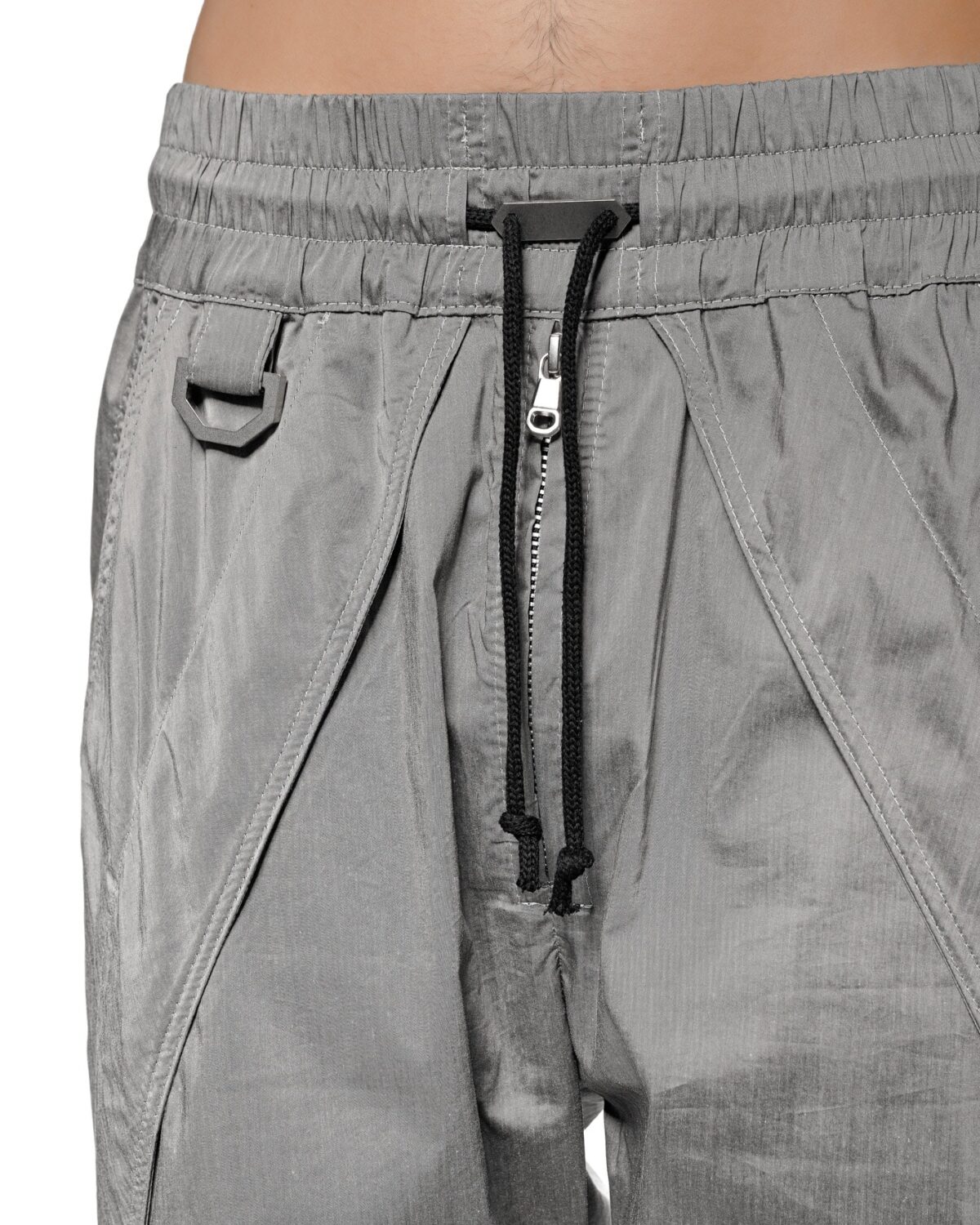 MINOAR - Stellar Cargo Tech Trousers, Men's grey cotton trousers with tapered silhouette - 4