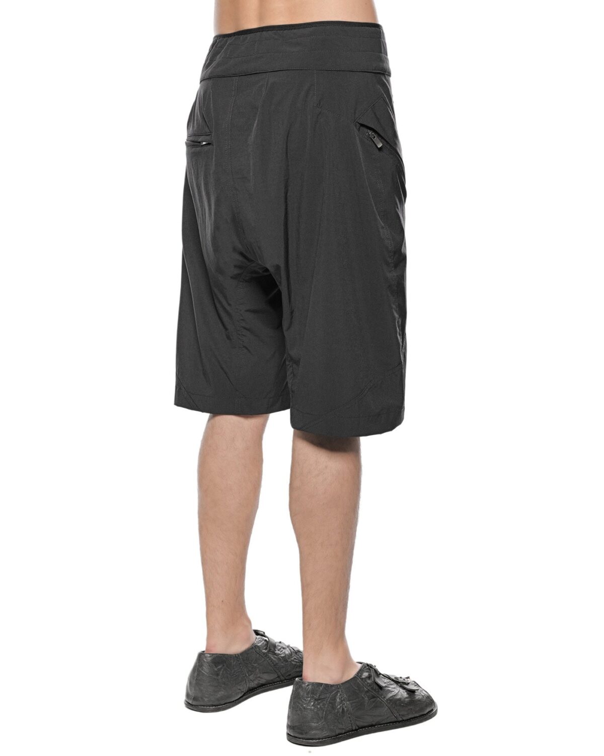 MINOAR - Abyss Board Shorts, Men's black shorts with diagonal welt pockets - 5