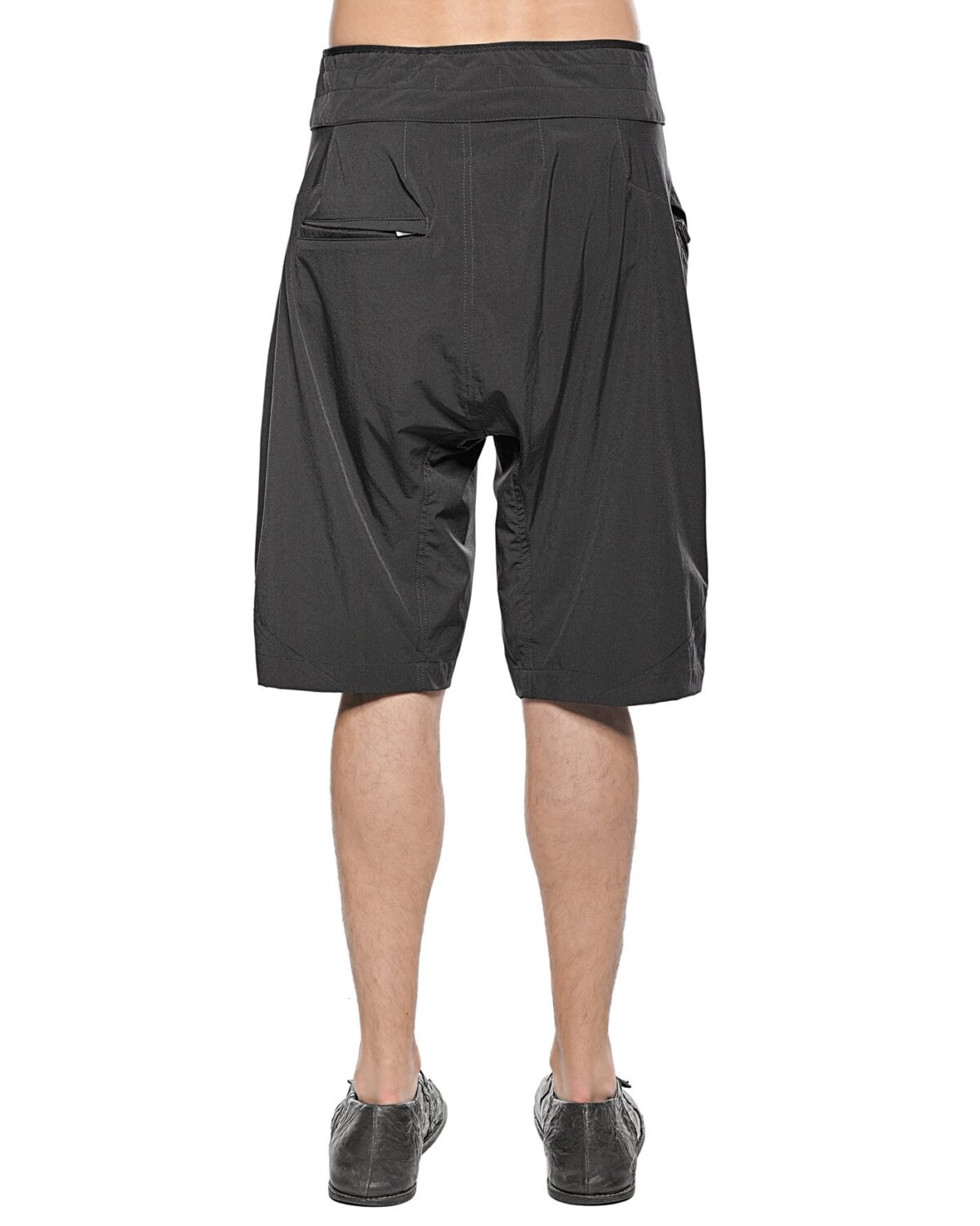 MINOAR - Abyss Board Shorts, Men's black shorts with diagonal welt pockets - 3