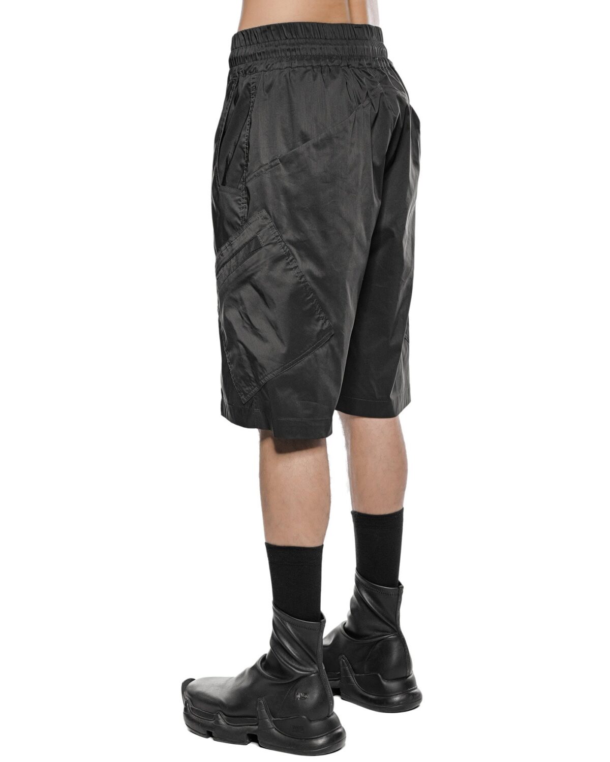 MINOAR - Gravity Cagro Light Shorts, Men's black cotton shorts with diagonal welt pockets - 6
