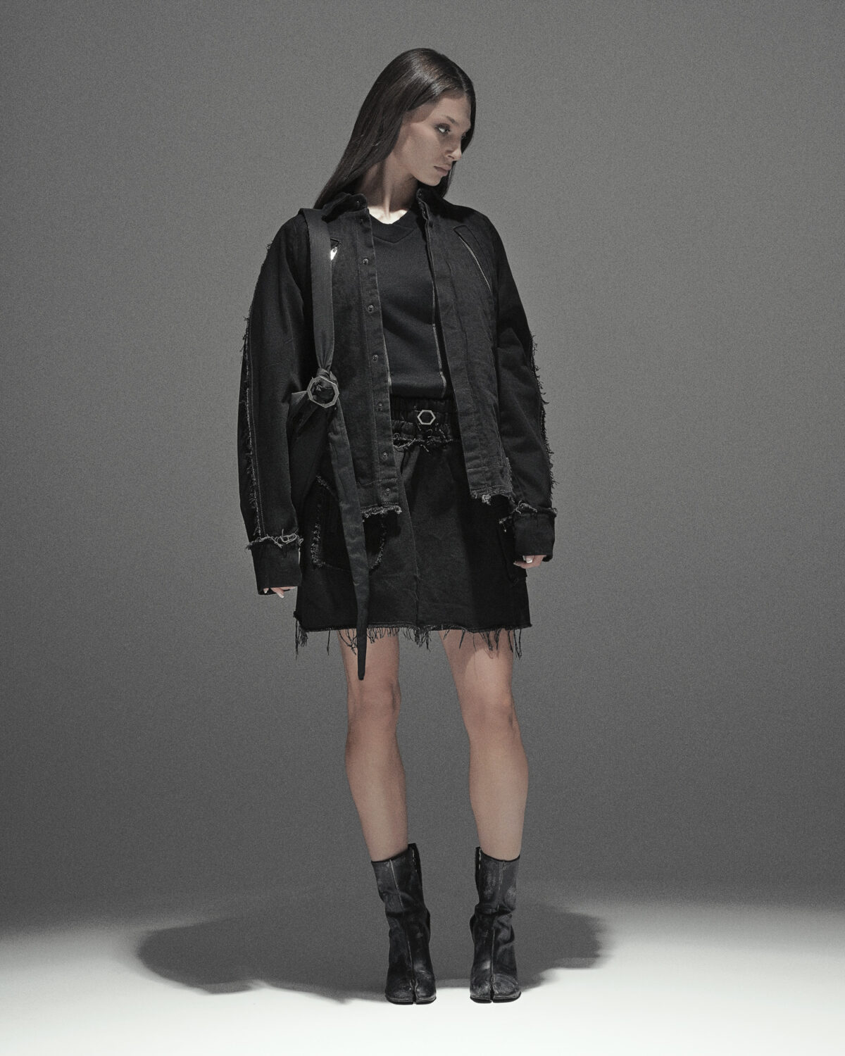 MINOAR - Washed Gravity Deconstruct Jacket - 9