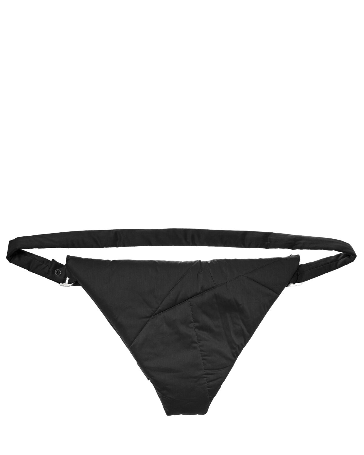 MINOAR - Gravity Shoulder Clutch Bag, Unisex black cotton bag with detachable belt strap - 8