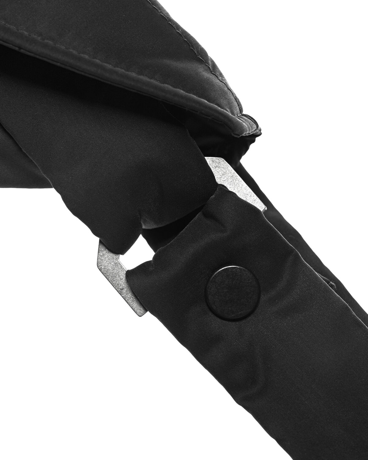 MINOAR - Gravity Shoulder Clutch Bag, Unisex black cotton bag with detachable belt strap - 6