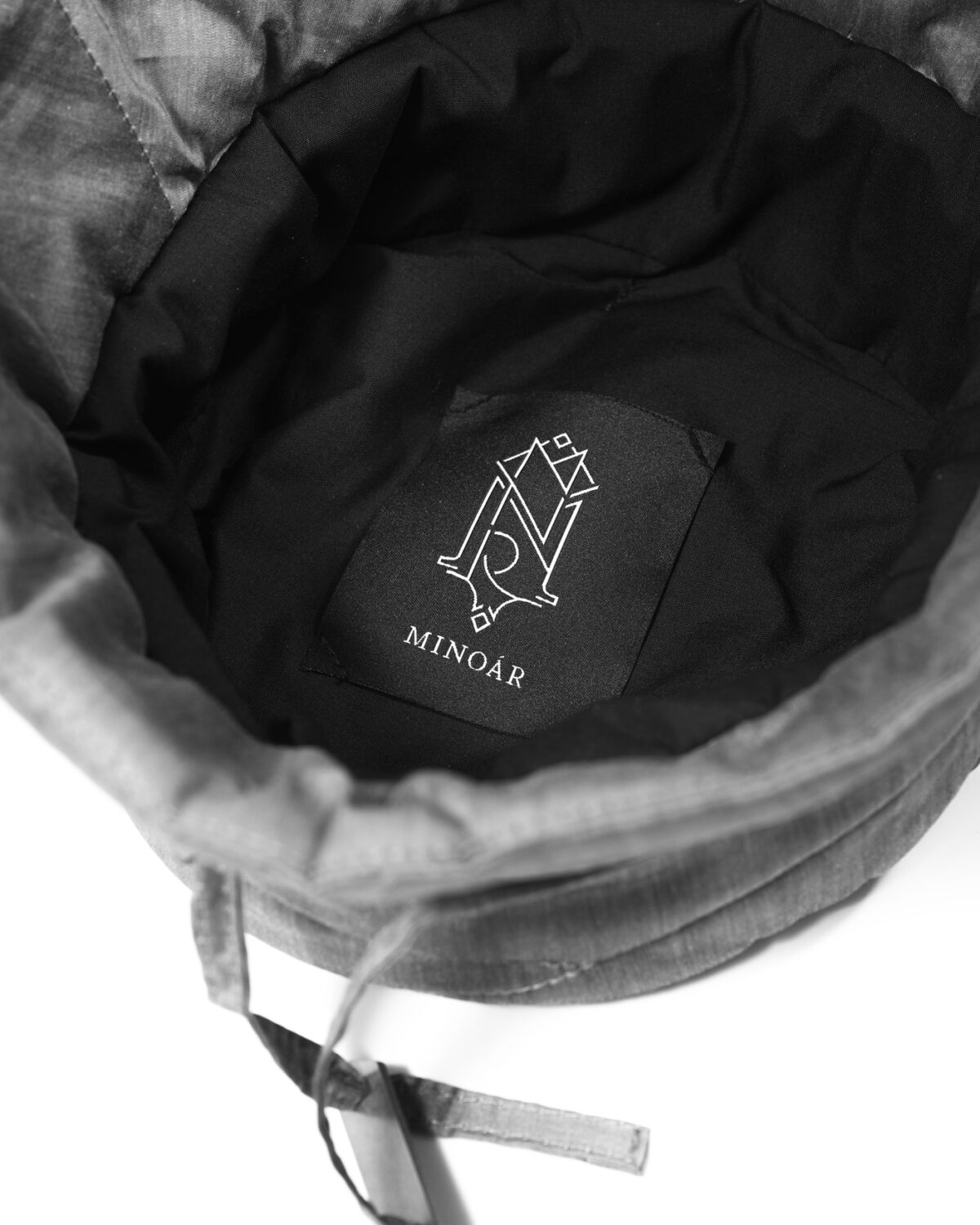 MINOAR - Inox Segment Bucket Hat, Unisex grey cotton hat with linear quilting - 7