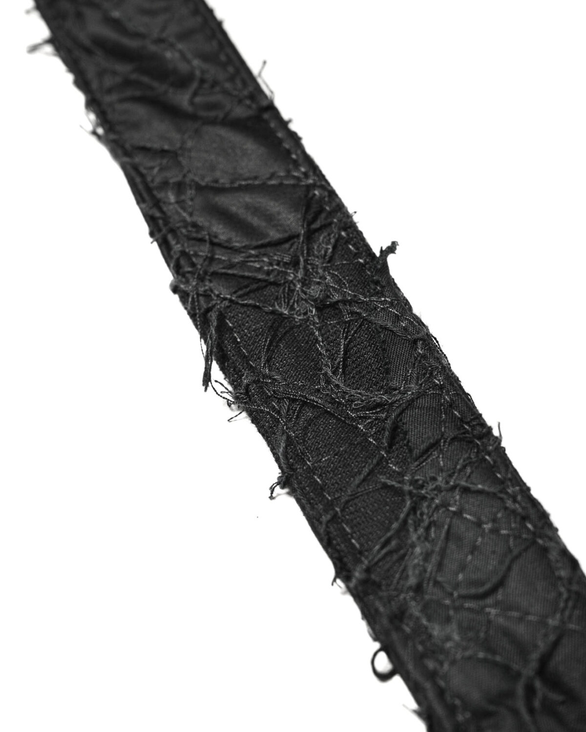 MINOAR - Octagon Fiber Bond Buckle Belt, Unisex black leather with Fiber-Bond texture - 4