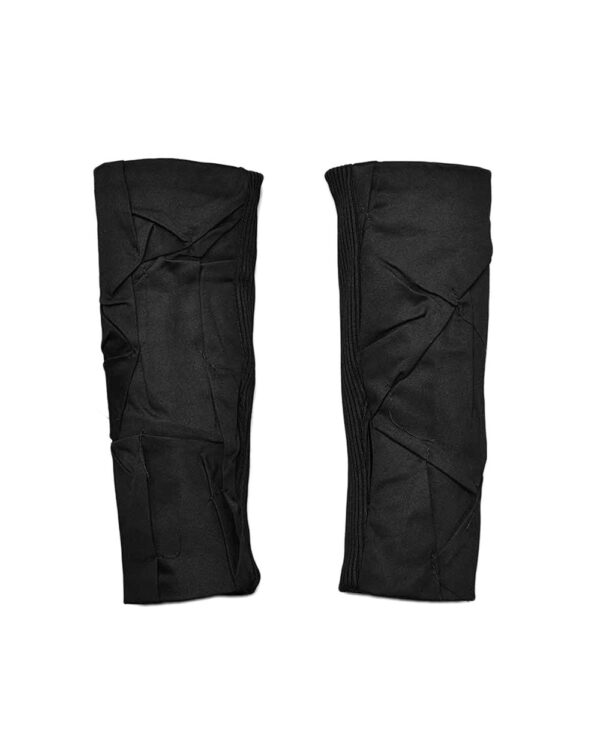 MINOAR - Black Crushed Tech Hand Sleeve, Women's black cotton with Crushed texture - 1