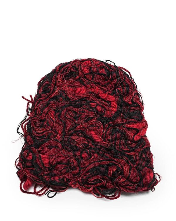 MINOAR - Red Fiber Bond Beanie Hat, Unisex red cotton hat with Fiber-Bond texture - 1