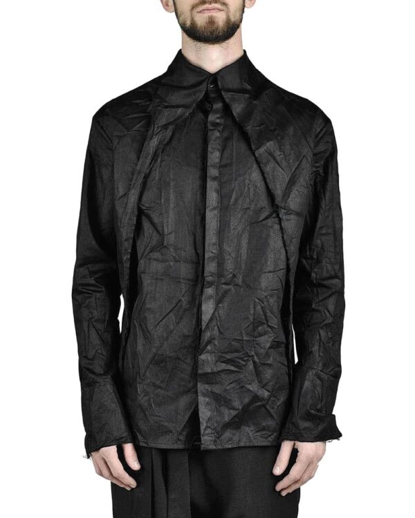 MINOAR - TRIGON WRINKLED RAW SHIRT - 1
