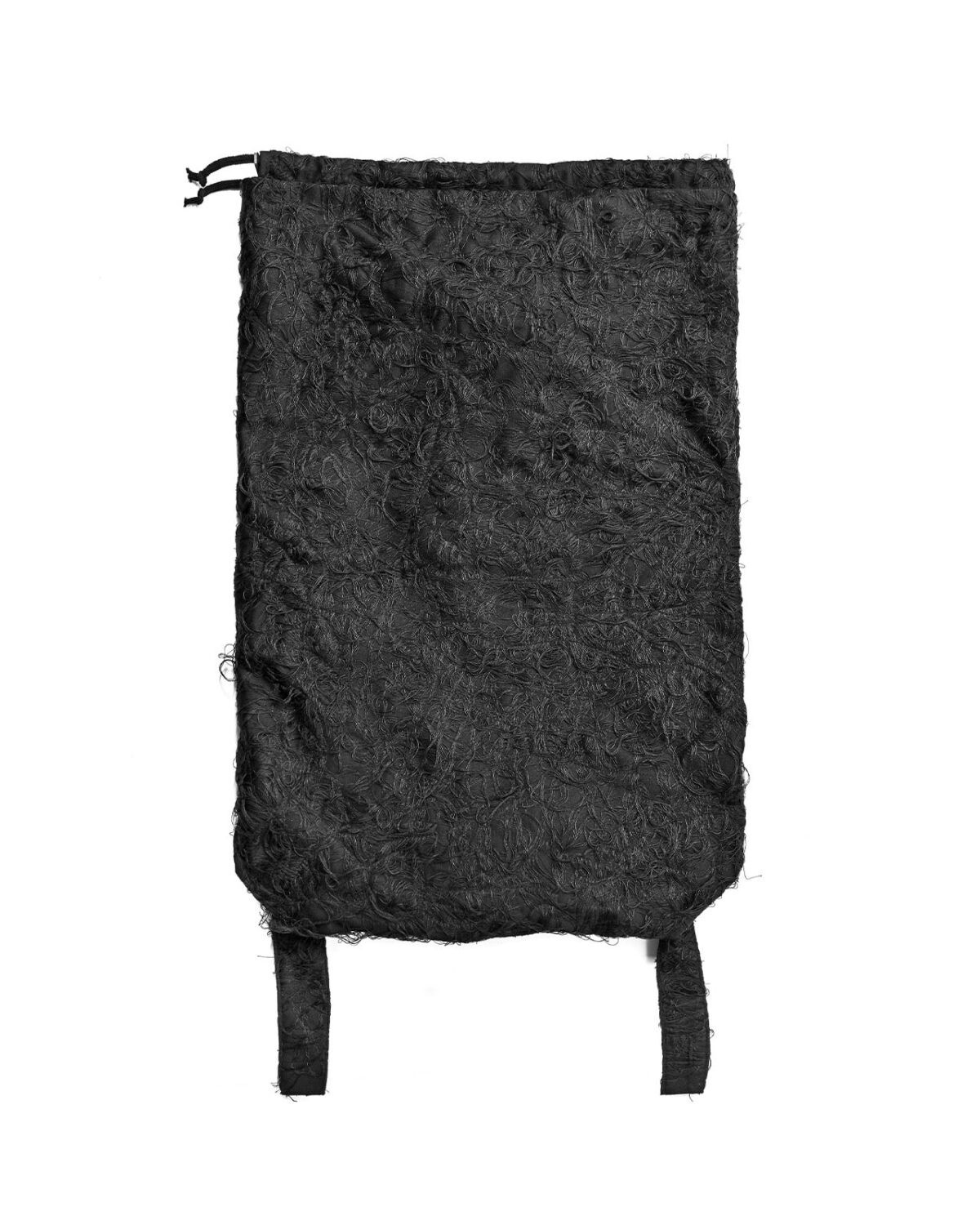 MINOAR - Fiber Bond Kutch Backpack Bag, Unisex black cotton bag with Fiber-Bond texture - 4