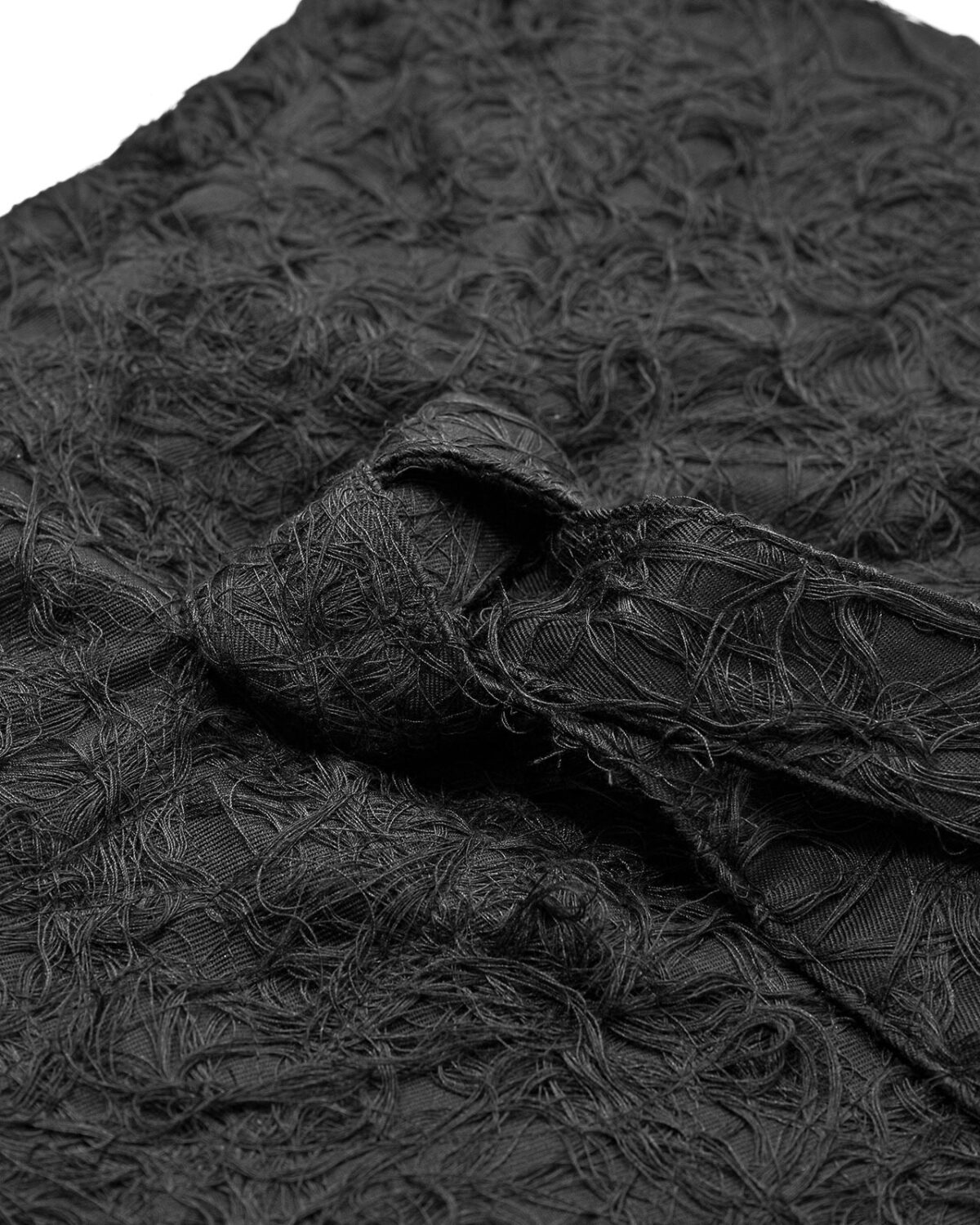 MINOAR - Fiber Bond Kutch Backpack Bag, Unisex black cotton bag with Fiber-Bond texture - 8