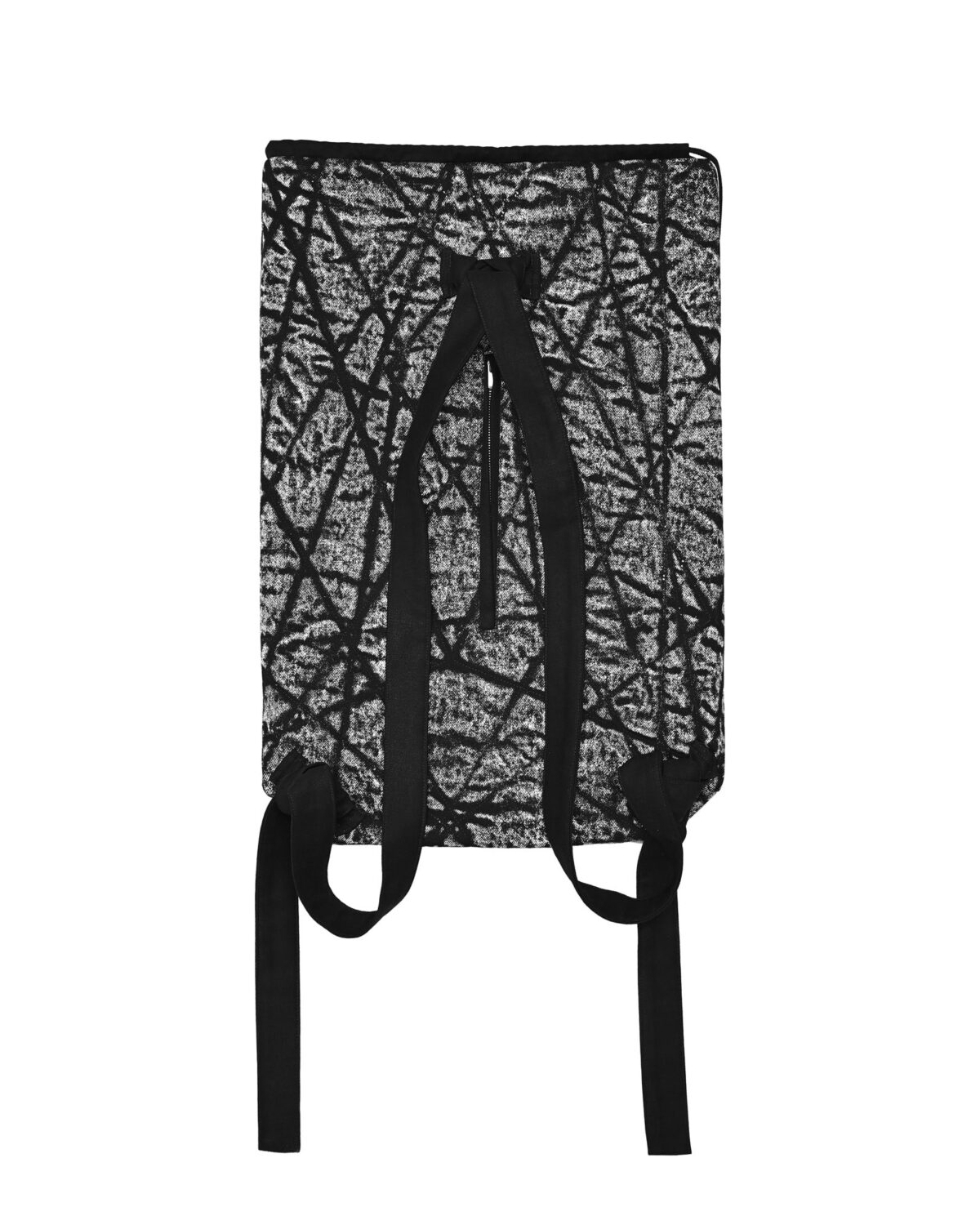MINOAR - Tachyon Quilt Contrast Kutch Bag, Unisex black cotton bag with steel hardware detail - 4