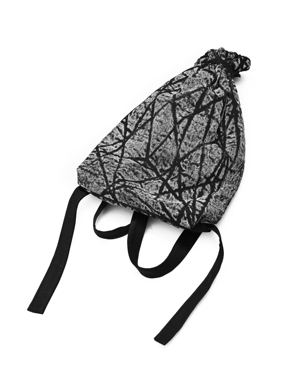 MINOAR - Tachyon Quilt Contrast Kutch Bag, Unisex black cotton bag with steel hardware detail - 8